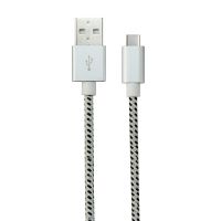USB data cables, usb to usb c cables, fabric USB type c durable data cables with aluminum shell