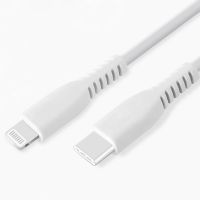 USB lightning Cable, TPE molded USB-C to lightning cable supports PD fast charging cable for iPhone