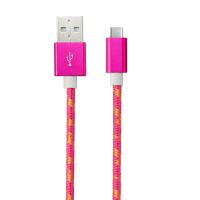 usb to USB C cable, fabric usb type c cable with aluminum shell