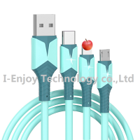 USB-C DATA CABLE FOR IPHONE IPAD 3-IN-1 PD FAST CHARGING PHONE CABLE