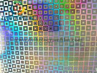 seamless rainbow silver metalized pvc holographic film