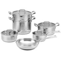 304 stainless steel casseroles saucepan fry pan kitchen steamer pot cookware set stock pot
