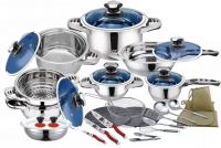 50pcs stainless steel cookware set for home kitchenware