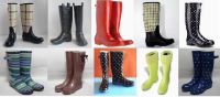 Colourful Woman Printing Rubber Boot, Ladies Rubber Rain Boots, Pretty Lady Rain Boots, Popular Style Rubber Boots, All Kinds Female Rubber Boots