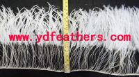 2ply Burnt Ostrich Feather Fringe Sewn On String