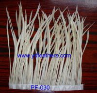 White stripped goose biots feather fringe/trim from China