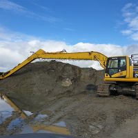 Excavator super long reach front