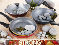 non-stick stone coaitng frying pan, wok pan, grill pan