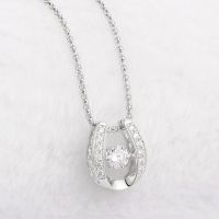 Sell S 925 Silver Jewelry Charm Necklaces, Dancing Stone Jewelry with Mosaic Structure
