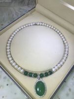 The Greatest Gift for Mother!Sell Pearl Necklace, Natural Pearl+Green Agate+Jade Gourd