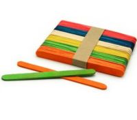 Colored wooden ice cream sticks for toy / colored toy bars