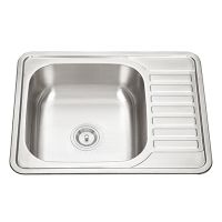 Single Bowl Kitchen Sink With Drainboard No 6550