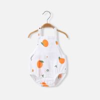 Newborn Infant Baby Girls Strap Romper Bodysuit Summer Sleeveless One Piece Jumpsuit Outfit Clothes