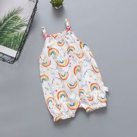 Newborn Infant Baby Girls Strap Romper Bodysuit Summer Sleeveless One Piece Jumpsuit Outfit Clothes