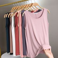 Summer women sleeveless t-shirt organic Modal cotton home leisure vest