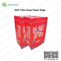 SOS Paper Bags, Square Bottom Paper Bags, Take Away Paper Bags