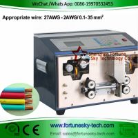 Automatic 27awg-2awg 0.1-35sqmm Wire Stripping Machine