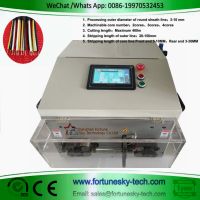 Automatic H05VV-F Multi Conductor Cable Stripping Machine