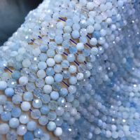 Natural natural aquamarine round and roundle seeds loose Beads 16 inch