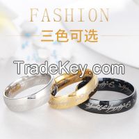 Titanium stainless steel ring