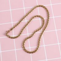 Brass snake chain 18K gold Plated necklace fashion jewelry