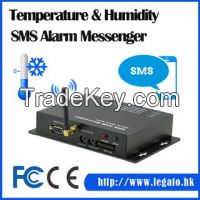 Data logger with Temperature Humidity digital monitor SMS Alarm Messenger