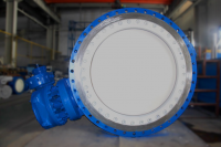 China large size metal sealing butterfly valve