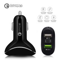 3 Ports USB Car Charger Type C car charger Smart Car Charger fast charger Car charger mobile phone charger