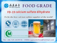 Manfacture food additive calcium sulfate for beer