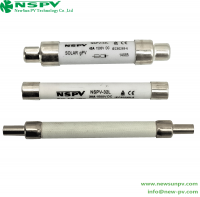 New Type High Breaking Capacity Solar Parts Practical Fuse Link with riveting lines both ends
