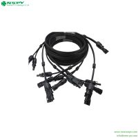Wholesale Twin Cable With Solar Connector Extension Tinned Copper Cable With Solar Connector