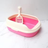 plastic indoor cat litter box scoop free sifting toilet tray