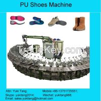 Foshan LUZHOU hot sale 60 station production line PU shoe injection machine