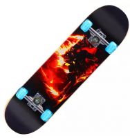 High Quality Four PU Wheels Double Kick Skateboard with stock price