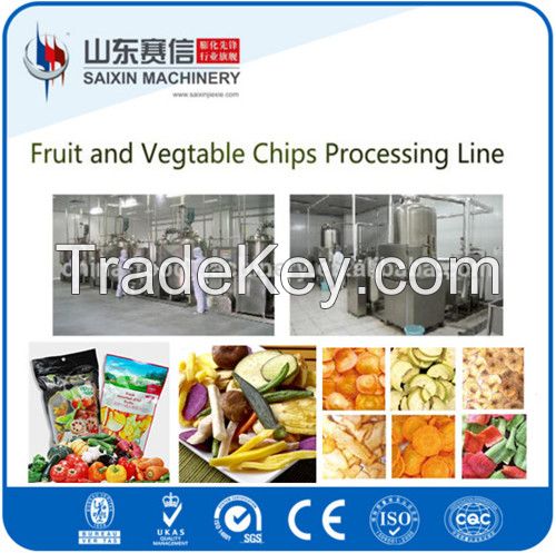 fruit and vegetable chips processing line