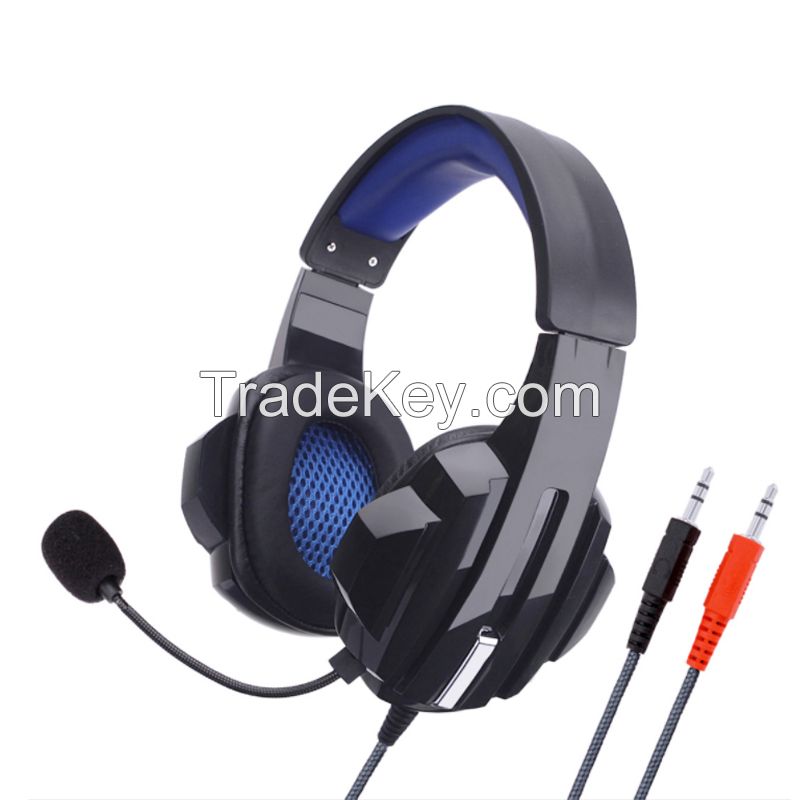 Hot Sale Over The Ear Wired Gaming Headphones With Led Lights Rgb Gaming Headphones For Computer Gaming