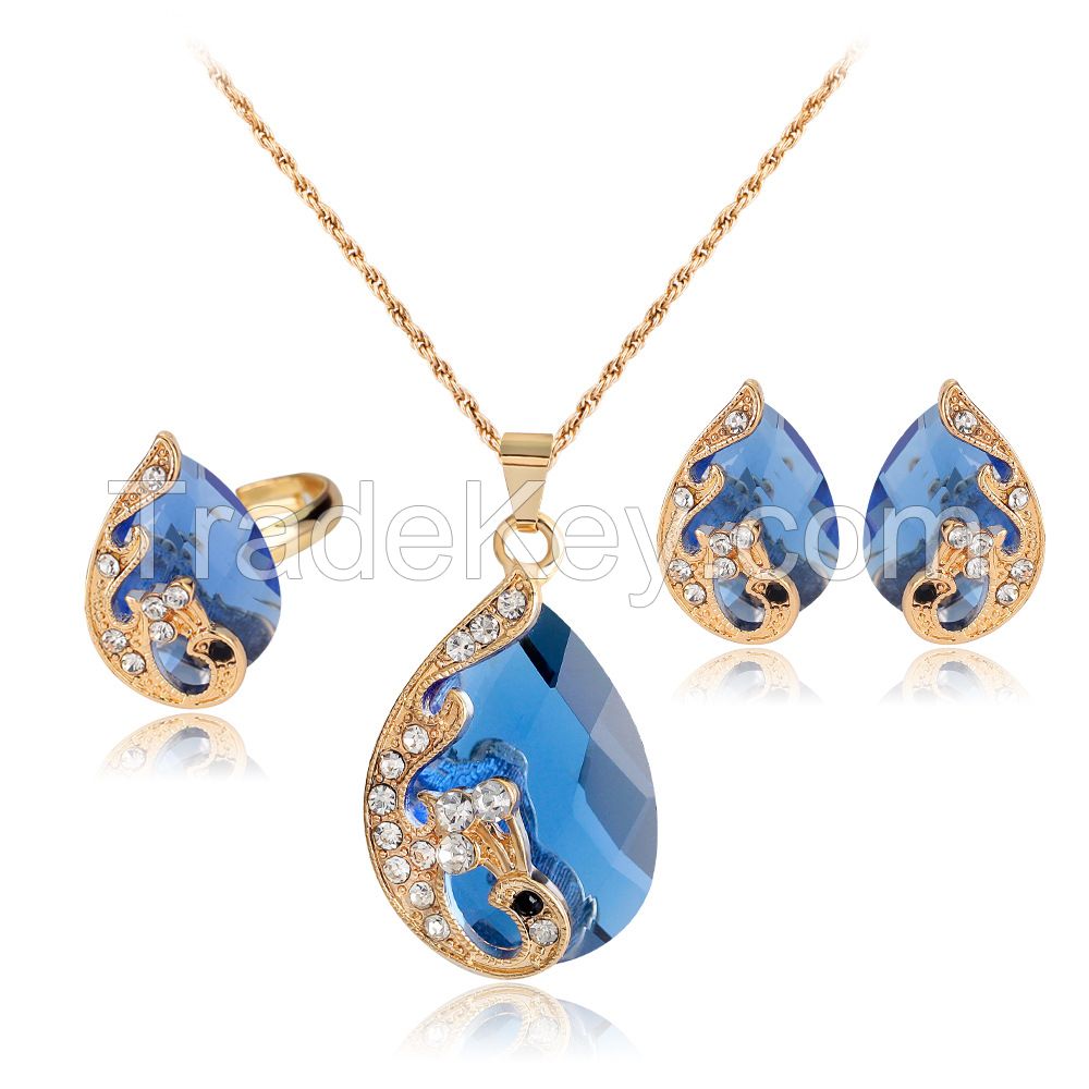 2022 new designs popular Crystal jewelry sets 