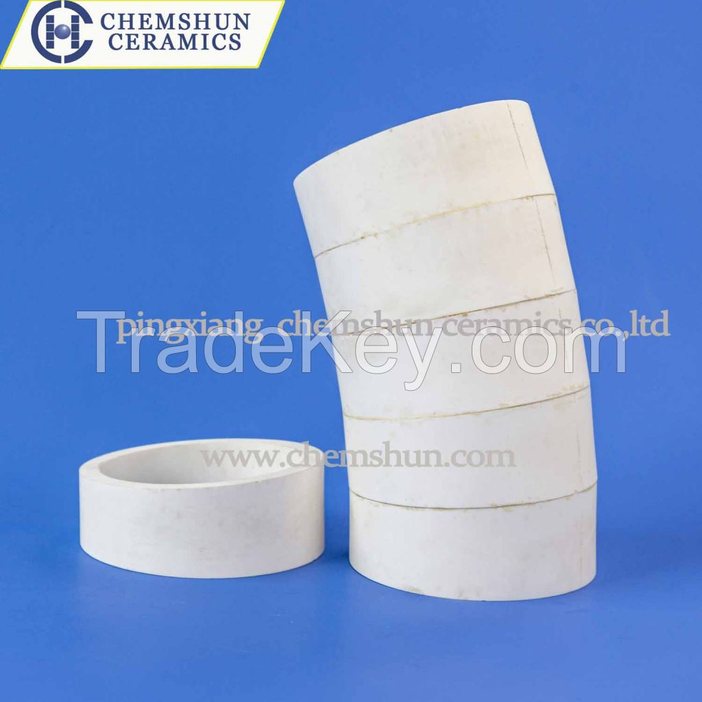 China Manufacturer supply abrasion resistant ceramic pipe liner