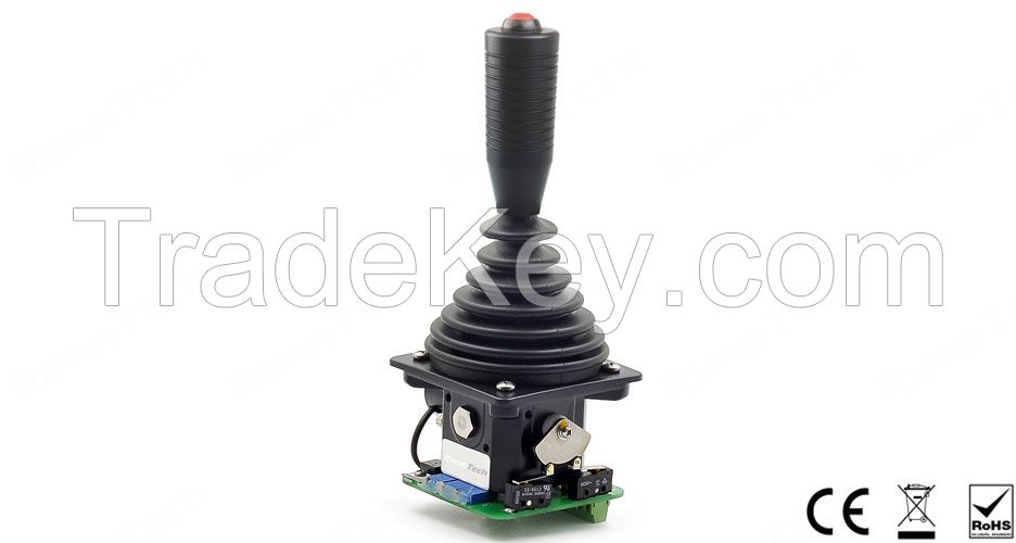 RunnTech Single-axis Joystick with 4-20mA Output and Switches