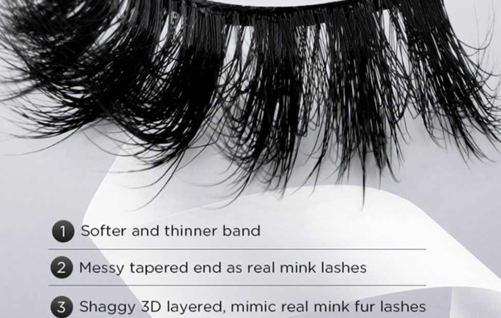 2020 Hot selling Mega Volume Double Layered Effect Lashes Minks 3d Vegan Synthetic Custom Logo Fluffy Faux Mink Lashes