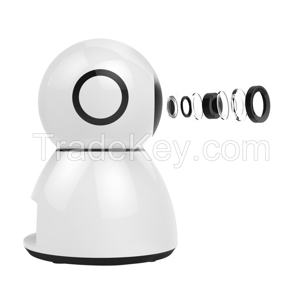the Cheapest 5MP len 4X Digital Zoom Smart PT IP Camera / Baby Monitor 720P resolution