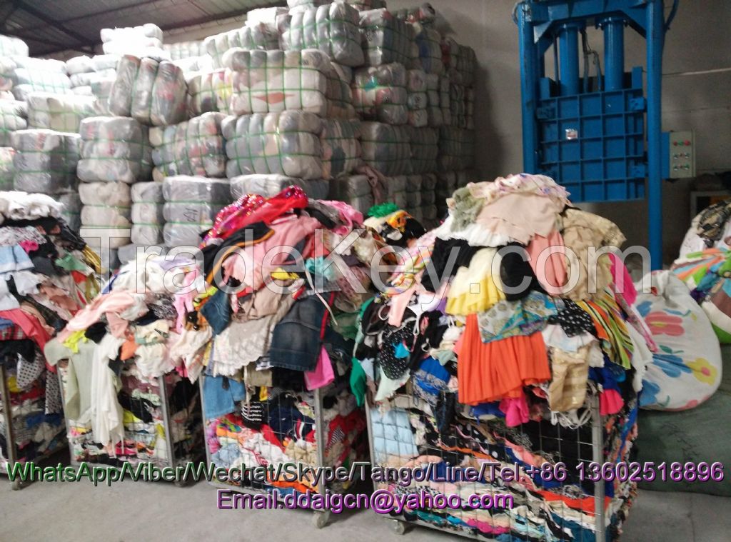 Factory Second hand Clothes bales Lady silk skirt In Guangzhou For Sale