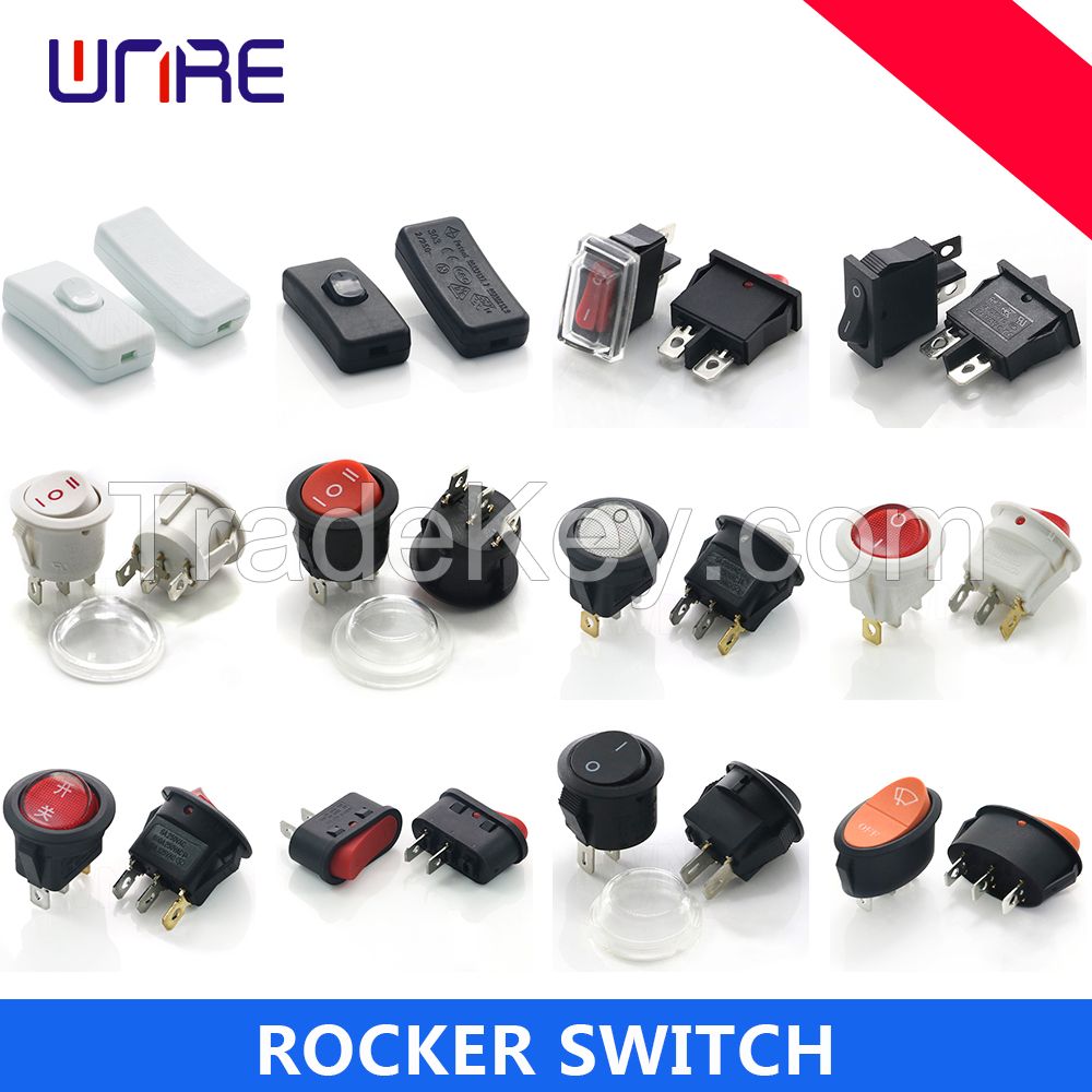 KCD series small mini round rocker switch 