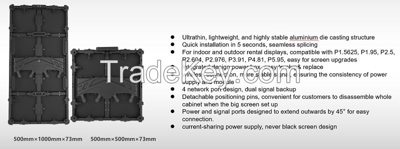 P3.9 Out 50x100cm Signal Backup Alu 45Sqm