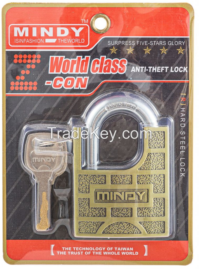 MINDY alloy lamina/vane padlock
