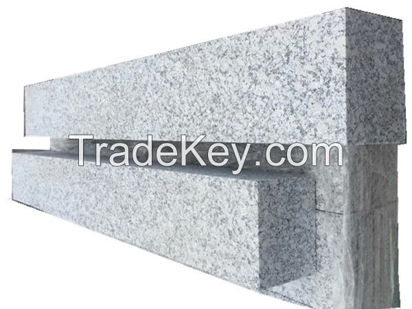 Dalian granite curb stones light grey granite cobblestone kerb stone for sale