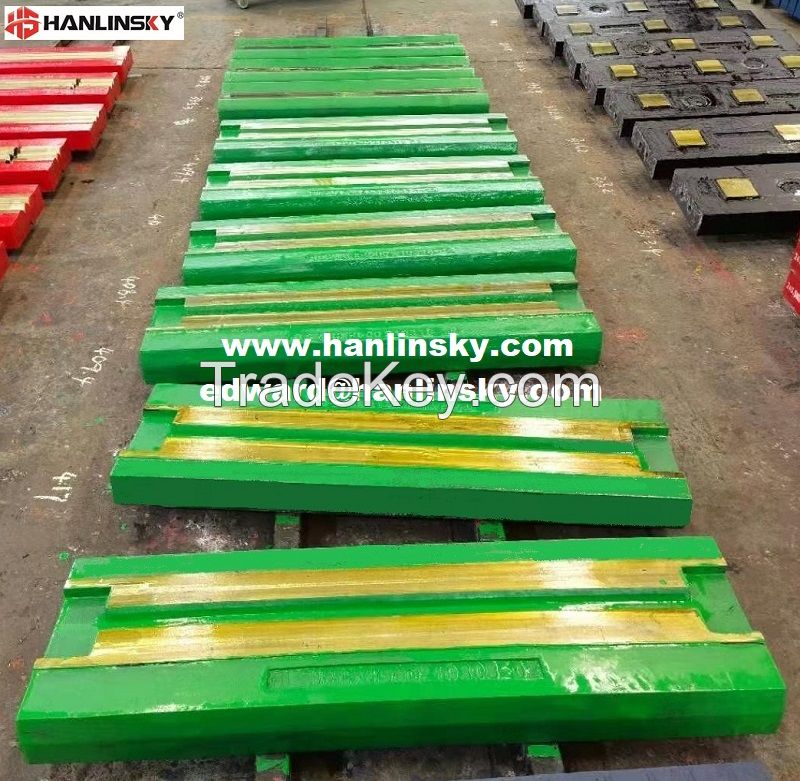 High Manganese and Martensitic Steel Blow Bars for Terex Pegson XH250 / XH320SR / XH500 / XH500SR Impactors