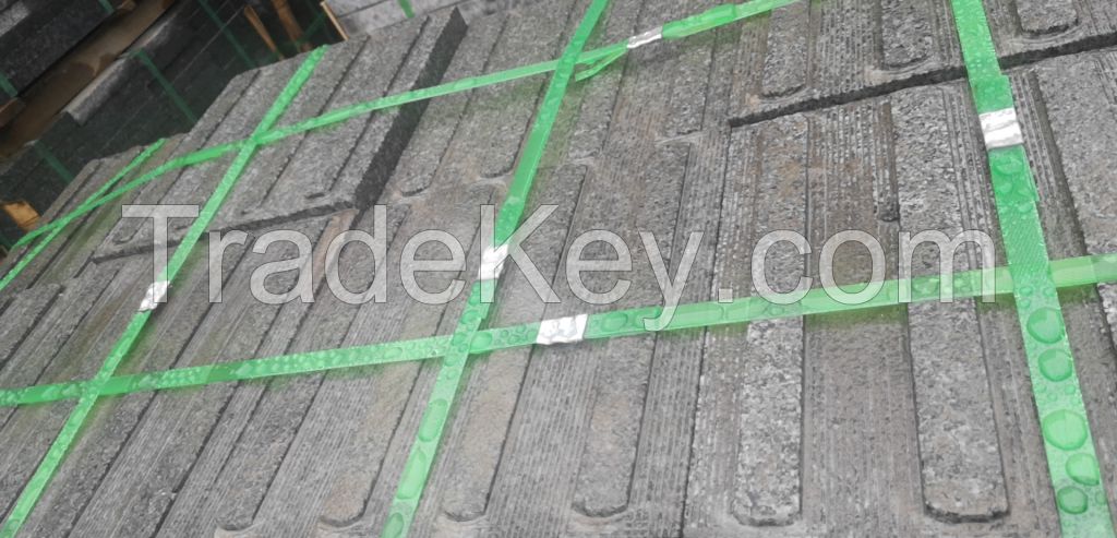 Mirror processing of black granite table panel burning board