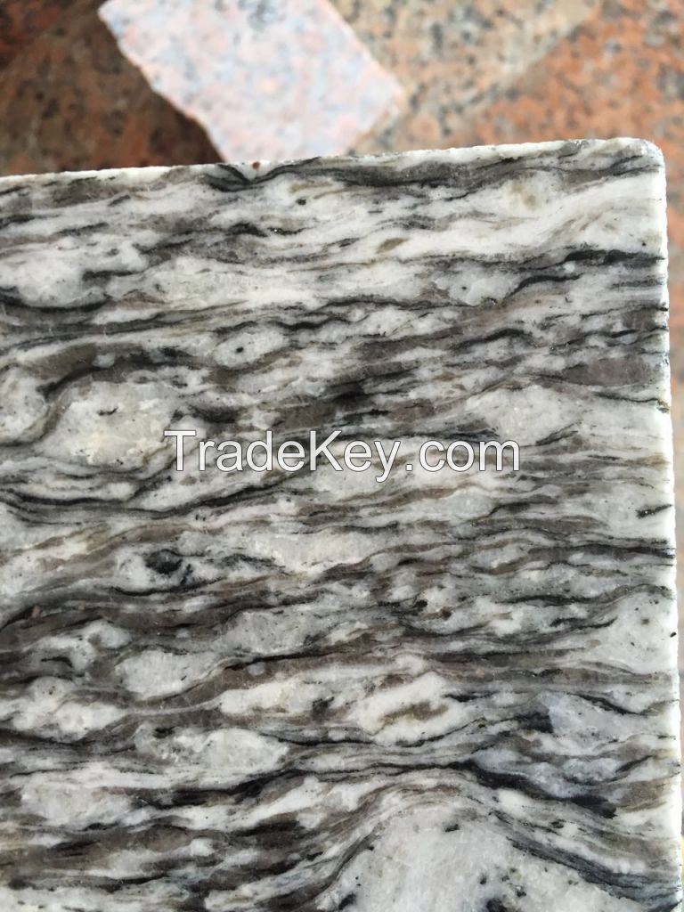 bush hammered white wave G4418 natural granite stone 60x60 tiles flooring