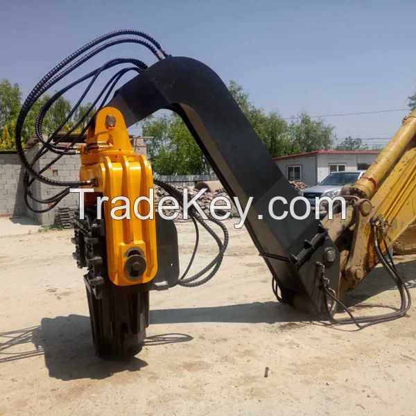 Concrete and steel sheet pile driver pile hammer for excavators